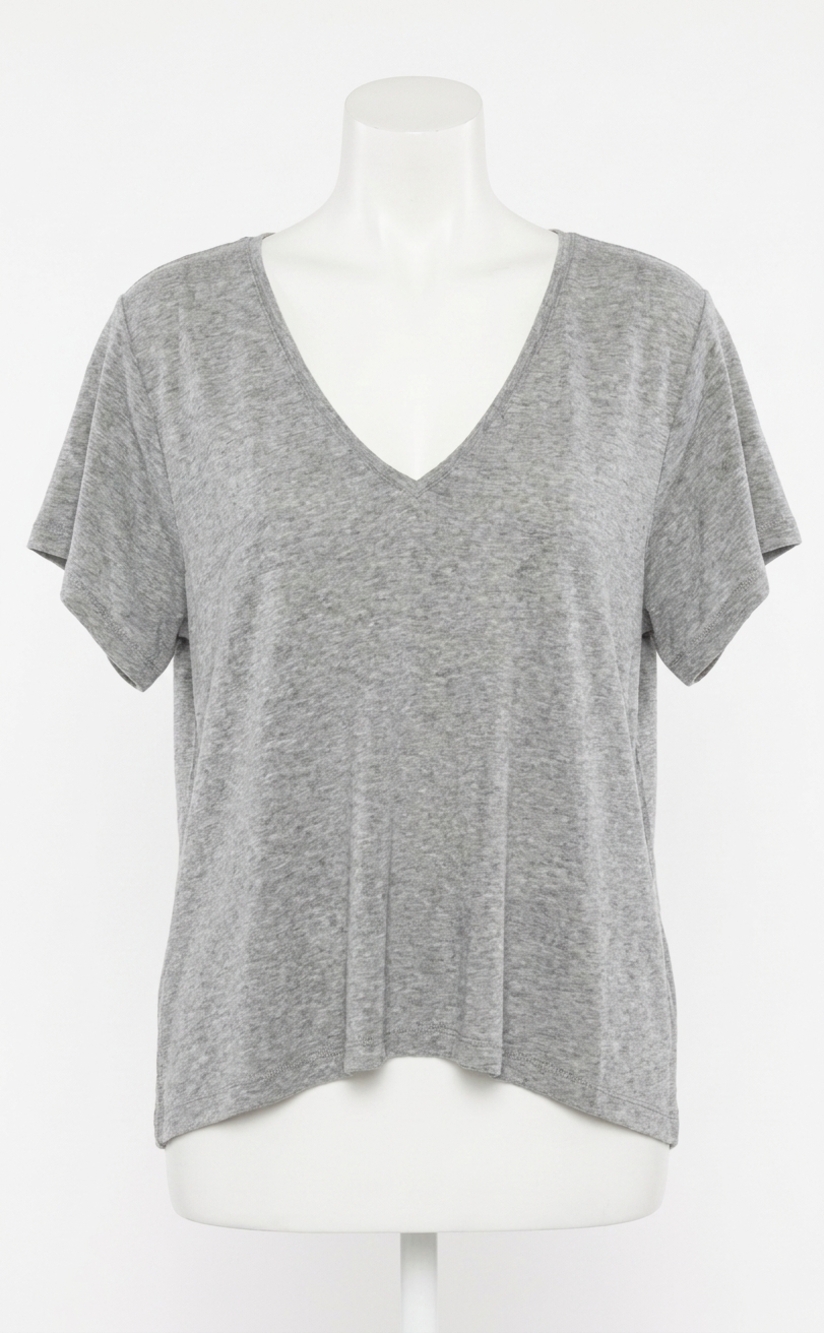 NEW RIPLEY RADER everyday v neck top in heather grey